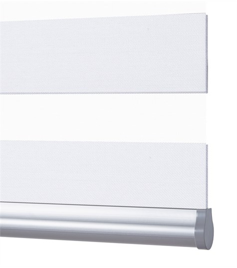 Wit Duo Rolgordijn Verduisterend (Pearl White VL-BFC1116)