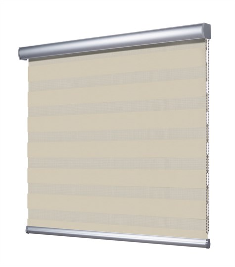 Duo Rolgordijn Semi-transparant (Beige VL-DT3634)