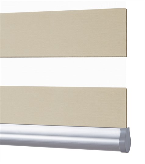 Bruin Duo Rolgordijn Semi-transparant (Taupe VL-DT3664)