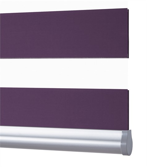 Paars Duo Rolgordijn Semi-transparant (Purple VL-DT5464)