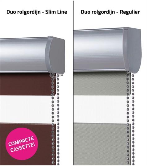 Rood Duo Rolgordijn Op Maat
