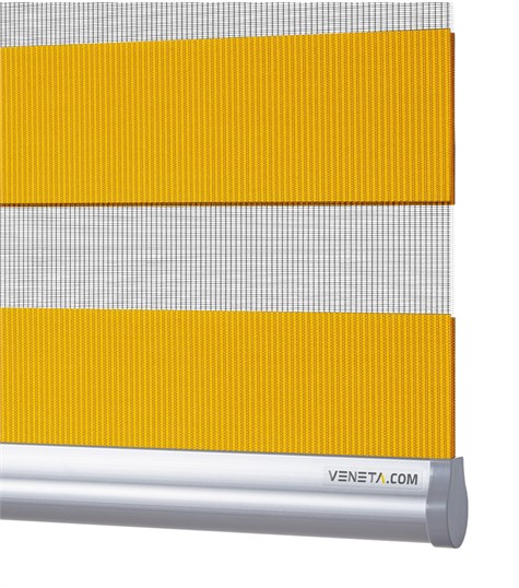 Geel Duo Rolgordijn Semi-transparant (Oker Geel VD-28)
