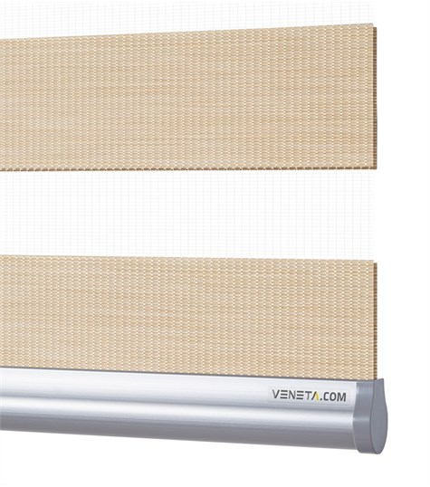 Beige Duo Rolgordijn Semi-transparant (Beige SN-N31P)