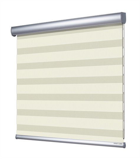 Duo Rolgordijn Semi-transparant (Off White NN23)