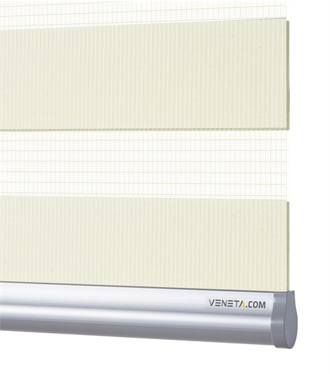 Wit Duo Rolgordijn Semi-transparant (Off White NN23)
