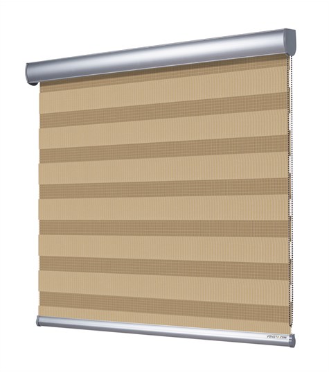 Duo Rolgordijn Semi-transparant (Beige NN37)