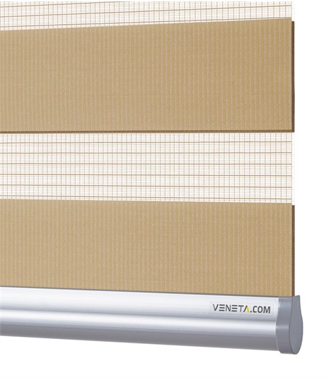 Beige Duo Rolgordijn Semi-transparant (Beige NN37)