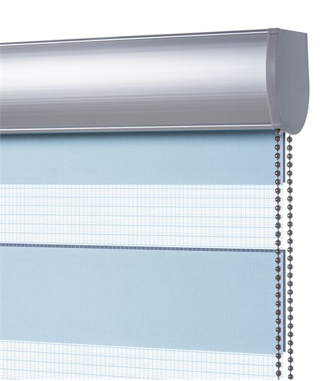 Blauw Duo Rolgordijn Op Maat