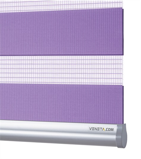 Paars Duo Rolgordijn Semi-transparant (Paars NN53)
