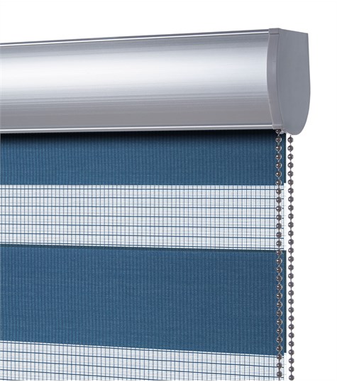 Blauw Duo Rolgordijn Op Maat