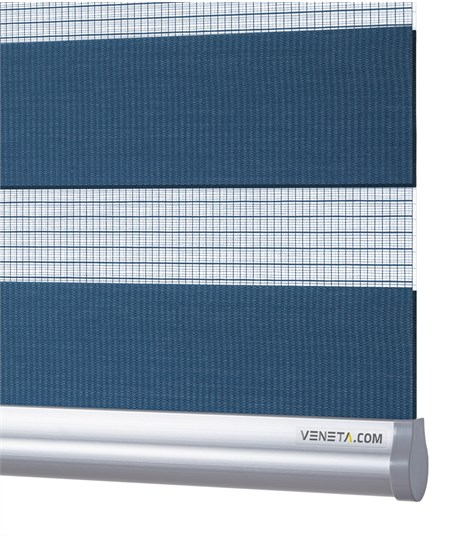 Blauw Duo Rolgordijn Semi-transparant (Kobalt Blauw NN55)