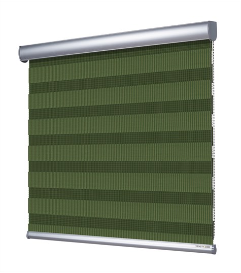 Duo Rolgordijn Semi-transparant (Groen NN67)