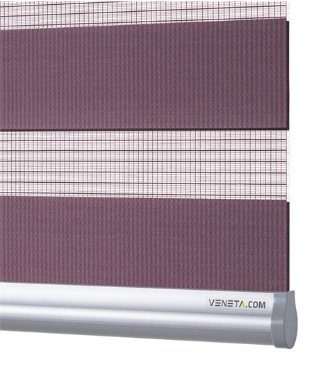 Paars Duo Rolgordijn Semi-transparant (Oud Paars NN72)