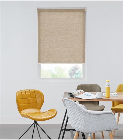 Beige Rolgordijn Semi-transparant Op Maat (Dust F0661)