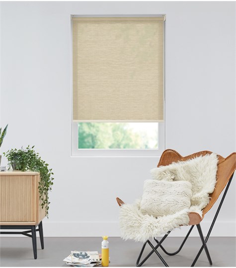 Beige Rolgordijn Semi-transparant Op Maat (Dough F0868)