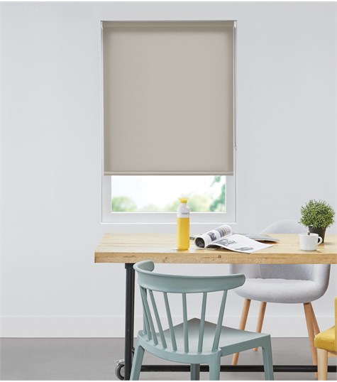 Bruin Rolgordijn Semi-transparant Op Maat (Smoke Grey AST1041 7314)