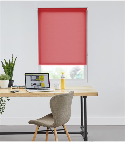 Rood Rolgordijn Semi-transparant Op Maat (Classic Red AST1054 1054)