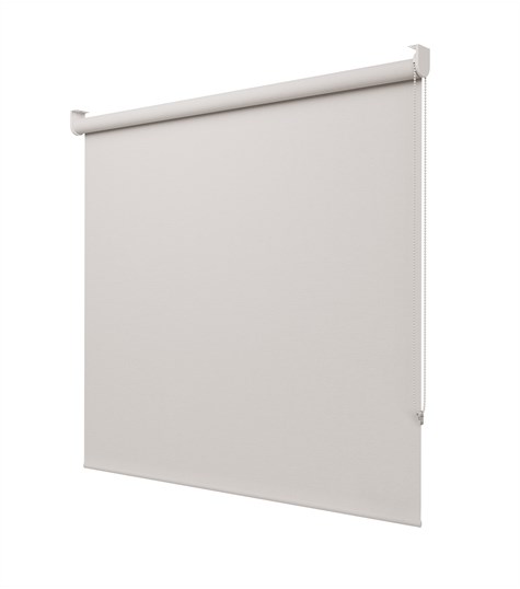 Rolgordijn op maat met Kliksysteem - Licht grijs Semi transparant - Nu 20% Korting Gratis Bezorgd