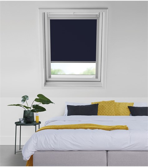 Blauw Dakraam Rolgordijn voor VELUX® Op Maat (Donker Blauw 917149-0224)