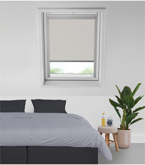 Wit Dakraam Rolgordijn voor VELUX® Op Maat (Off White 917149-0649)