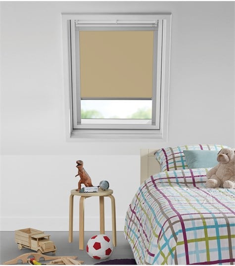 Wit Dakraam Rolgordijn voor VELUX® Op Maat (Creme 917149-0651)