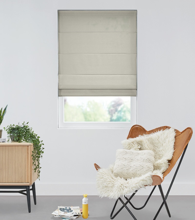 Standaard maat vouwgordijn Beige