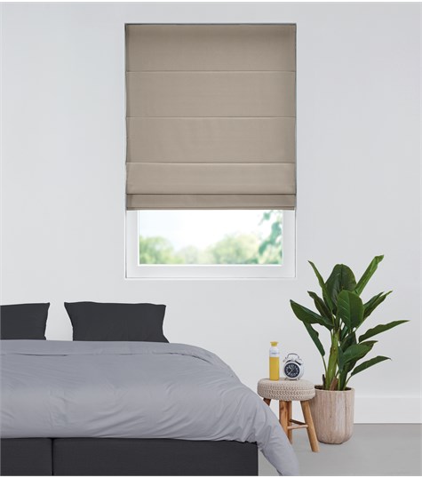 Bruin Vouwgordijn Op Maat (Shimmer Glans Taupe 221510G 10G)