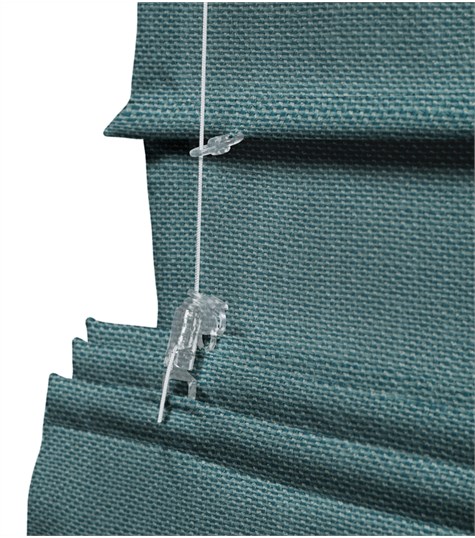 Blauw Vouwgordijn (Maya Aqua VMAYG01)