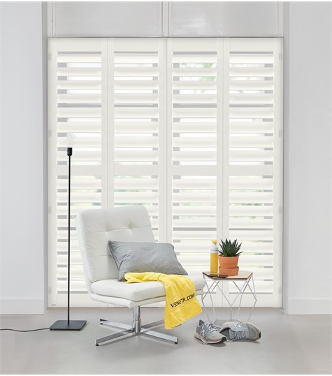 Witte Shutter 114mm Op Maat (Extra White NW002 2)
