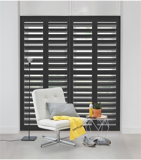 Grijze Shutter 114mm Op Maat (Gray Black NW017 17)