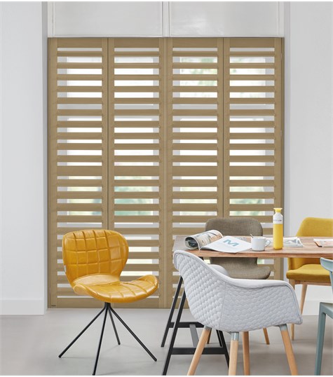 Grijze Shutter 114mm Op Maat (Rustic Gray NW108 108)