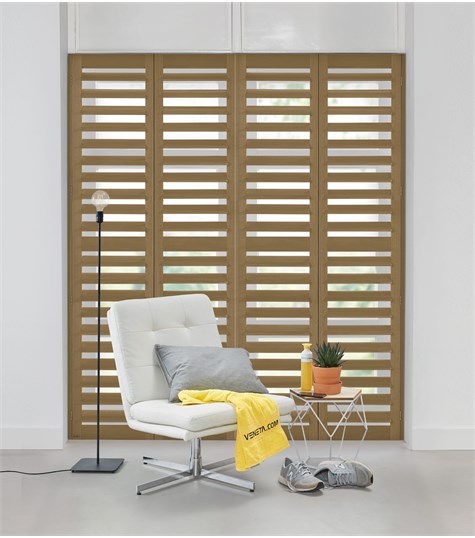 Bruine Shutter 114mm Op Maat (New Ebony NW220 220)