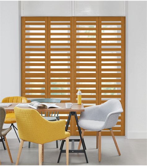 Bruine Shutter 114mm Op Maat (Red Oak NW227 227)
