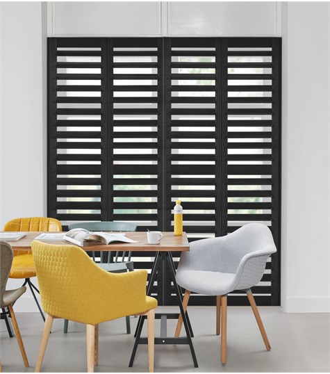 Zwarte Shutter 114mm Op Maat (Matte Black NW246 246)