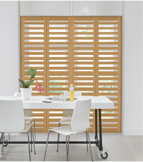 Bruine Shutter 114mm Op Maat (French Oak NW862 862)