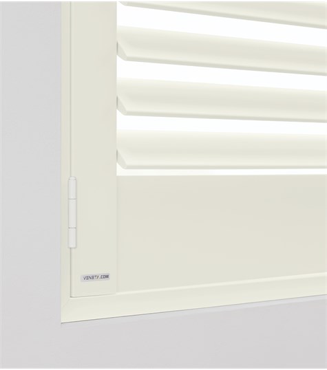 Witte Shutter Bright Wood 63mm (Bright White BW004 4)