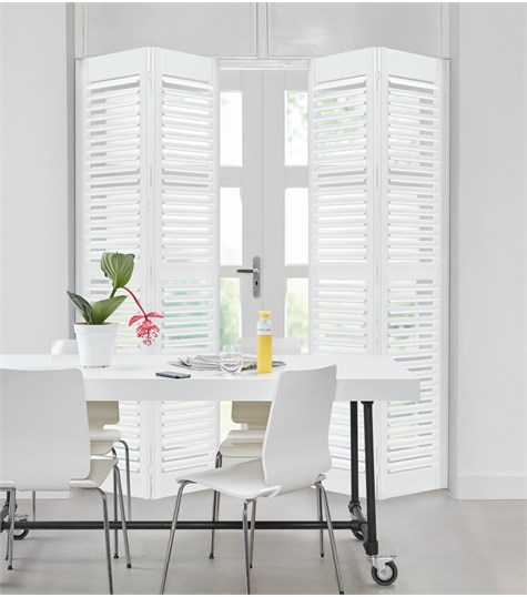 Witte Shutter Deco 63mm
