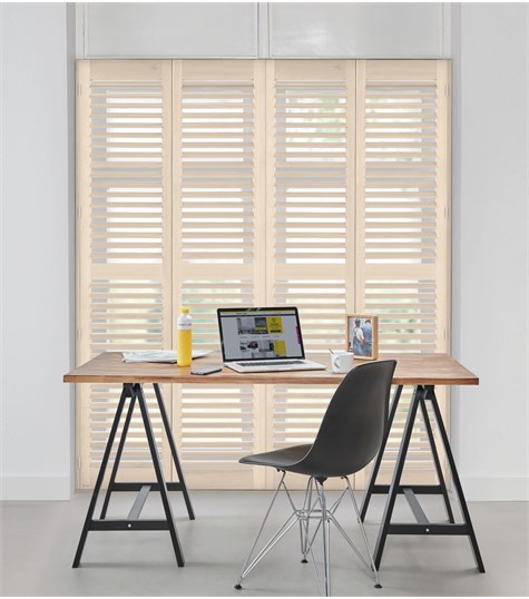 Witte Shutter 63mm Op Maat (Limed White NW110 110)