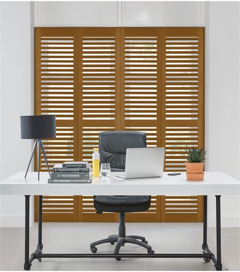 Bruine Shutter 63mm Op Maat (Dark Teak NW212 212)