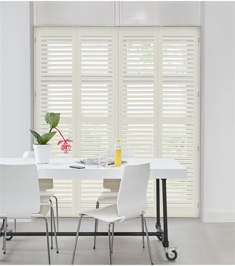 Witte Shutter 63mm Op Maat (Dove NW602 602)