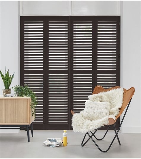 Bruine Shutter 63mm Op Maat (Chateau Brown NW609 609)