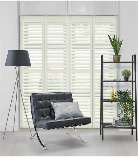 Witte Shutter 76mm Op Maat (Bright White NW004 4)