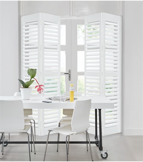 Witte Shutter Deco 76mm