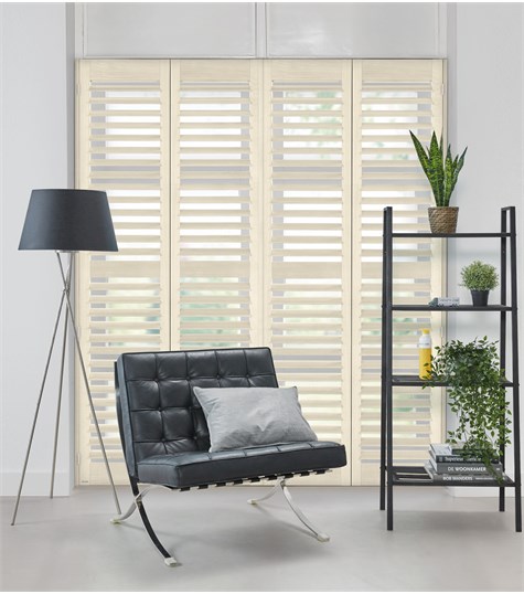 Witte Shutter 76mm Op Maat (White Matte NW1003 1003)