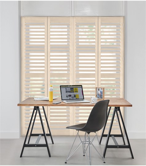 Witte Shutter 76mm Op Maat (Limed White NW110 110)