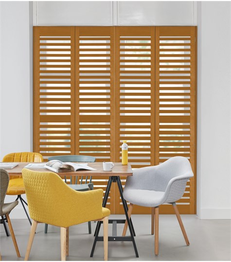 Bruine Shutter 76mm Op Maat (Red Oak NW227 227)