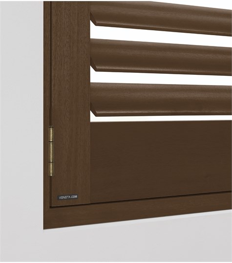 Bruine Shutter 76mm (Wenge NW237 237)