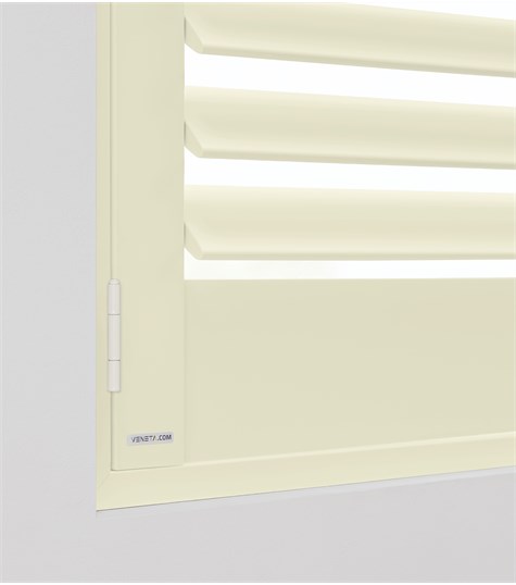 Witte Shutter 76mm (Natural Linen NW603 603)