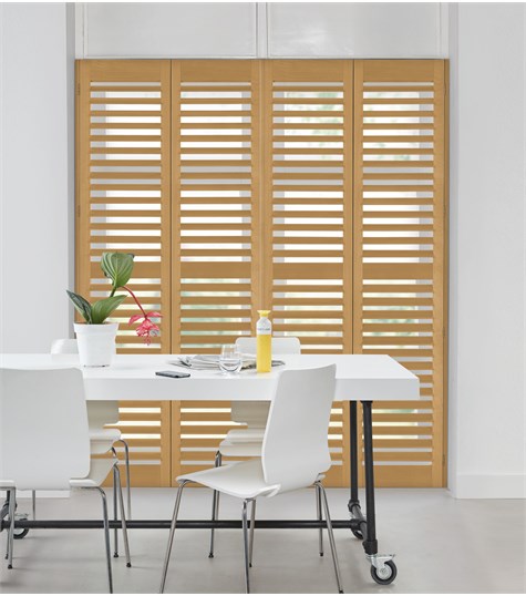 Bruine Shutter 76mm Op Maat (French Oak NW862 862)