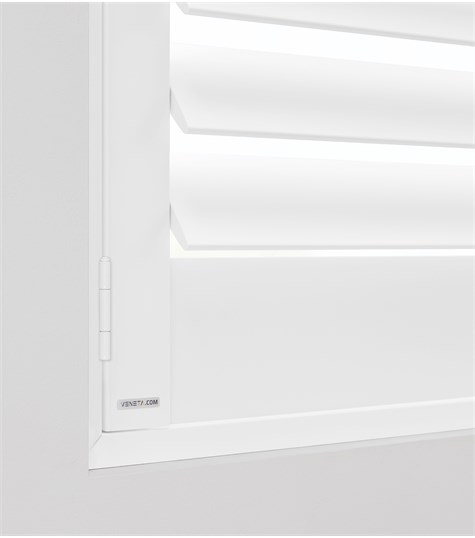 Witte Shutter Woodlore Plus 76mm (Pure White 1)